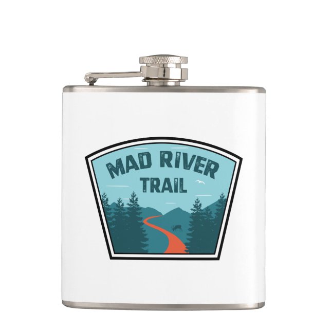 Mad River Trail Dayton Ohio Hip Flask (Front)