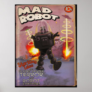 Mad Robot Pulp Cover Poster