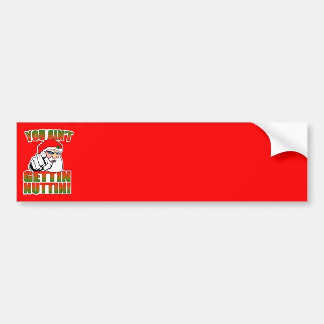 Mad Santa Bumper Sticker (Front)