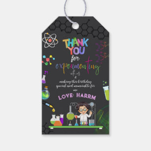 Mad Science Birthday Party Favour Tag,Thank You Ta Gift Tags