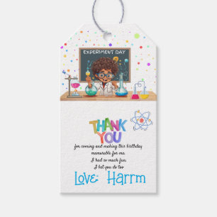 Mad Science Birthday Party Favour/Thank You Tag 