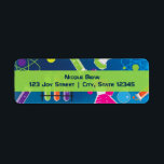 Mad Science Birthday Party Invitation Labels<br><div class="desc">Mad Science Birthday Party Invitation Labels. Matching items in my store. Customize with any text.</div>