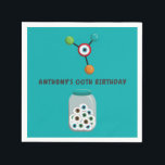 Mad Science Birthday Party Napkin<br><div class="desc">Customizable to your specifics. Credit to DreAmLoft.</div>