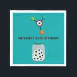 Mad Science Birthday Party Napkin<br><div class="desc">Customizable to your specifics. Credit to DreAmLoft.</div>