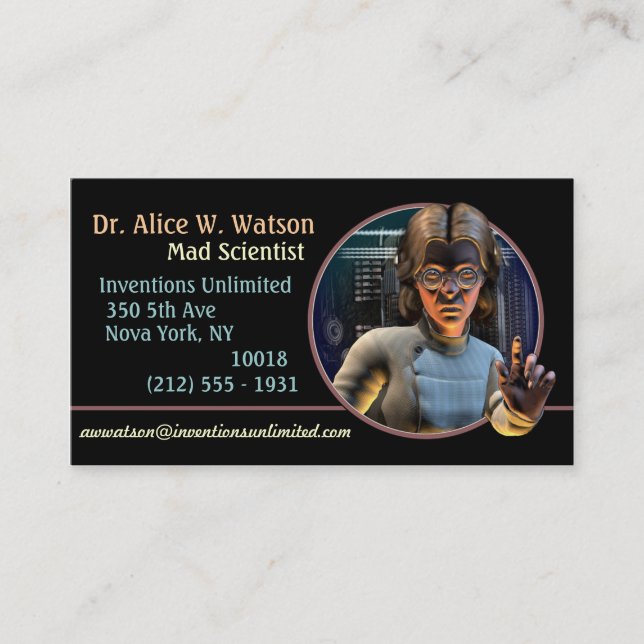 Mad Science! (F) Business Cards (Front)