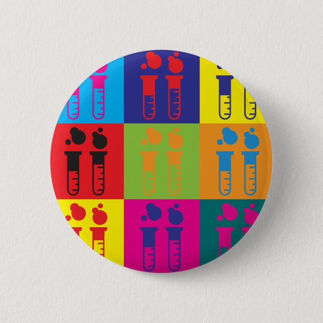 Mad Science Pop Art 2 Inch Round Button (Front)