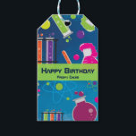 Mad Science Scientist Birthday Party Gift Tag<br><div class="desc">Mad Science Scientist Birthday Party Gift Tag. Customize however you want.</div>
