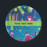 Mad Science Scientist Birthday Party Plates<br><div class="desc">Mad Science Scientist Birthday Party Plates. Customize with any text. Matching items are available.</div>
