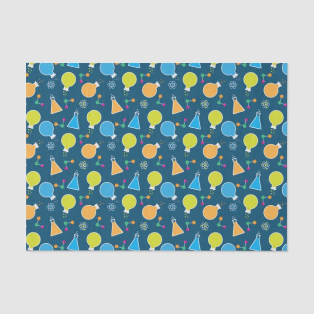 Mad Science Scientist Birthday Party Tissue Paper (Front)