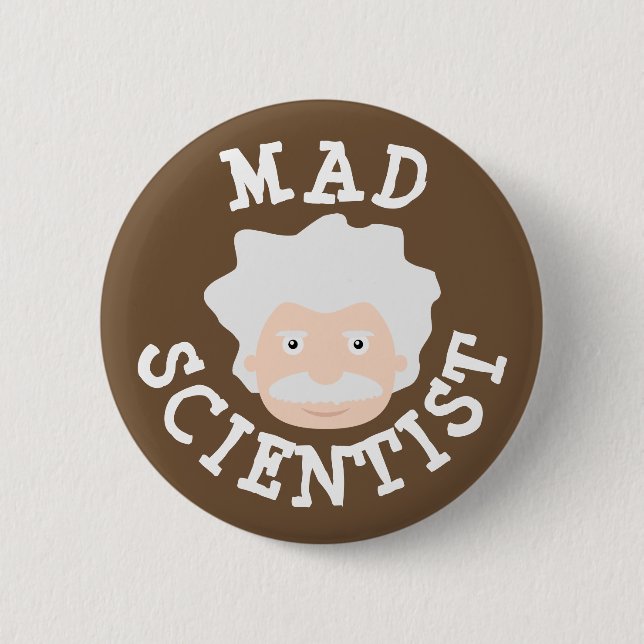 Mad Scientist 2 Inch Round Button (Front)