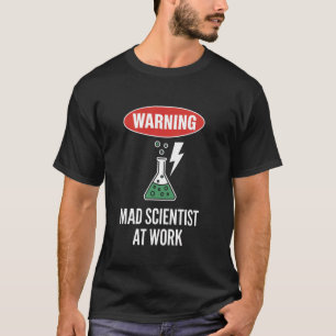 Mad Scientist At Work Laboratory Experiments Kids  T-Shirt