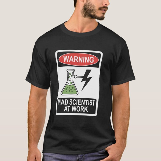 Mad Scientist At Work Laboratory Experiments Kids  T-Shirt (Front)