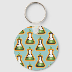Mad Scientist Beakers Keychain