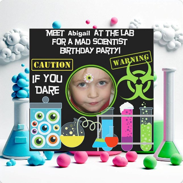 Mad Scientist Birthday Party Invitations (Creator Uploaded)