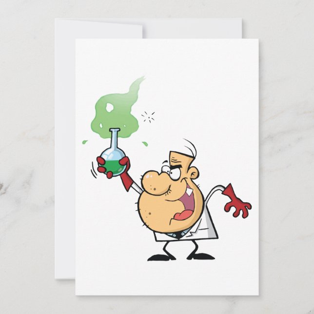 Mad Scientist Invitations (Front)