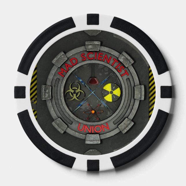 Mad Scientist Union Poker Chips (Front)