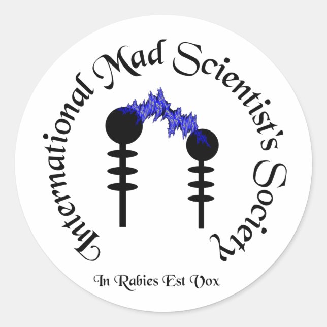 Mad Scientists Society  Sticker (Front)