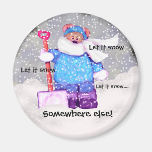 Mad Snow Bear . Magnet