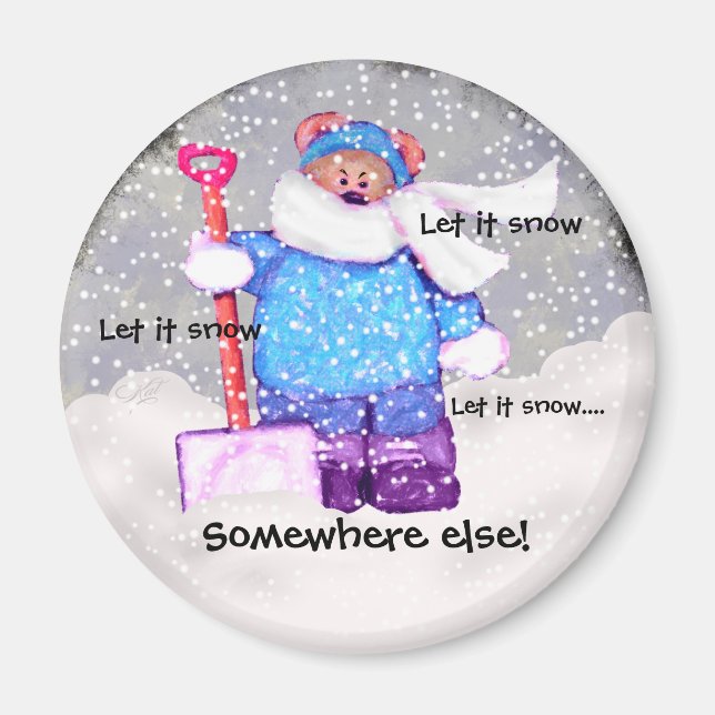 Mad Snow Bear . Magnet (Front)