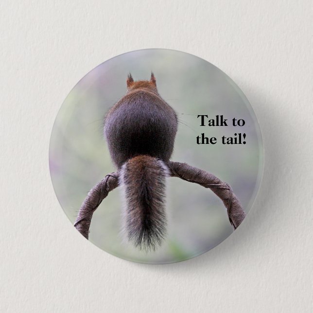 Mad Squirrel 2 Inch Round Button (Front)