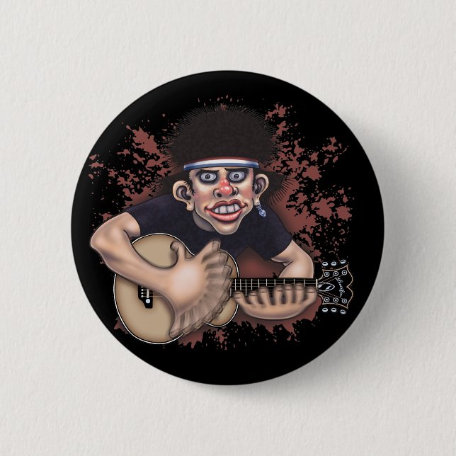 Mad Strummer 2 Inch Round Button (Front)
