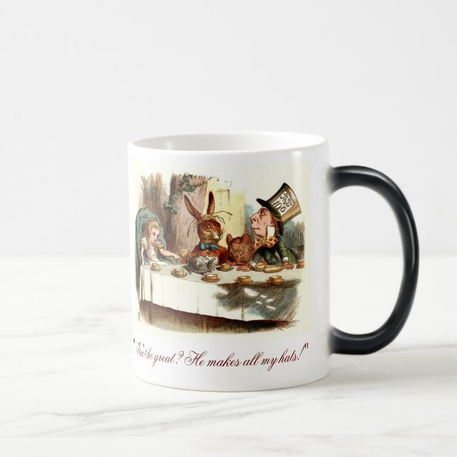 Mad Tea Party - personalized Magic Mug (Right)