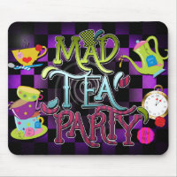 MAD TEA PARTY Whimsical Decor Computer Mouse pad