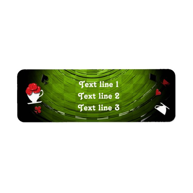 MAD TEA PARTY Whimsical Wonderland Address Labels (Front)