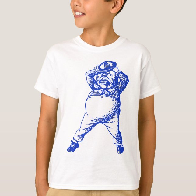Mad Tweedle Dee Inked Blue T-Shirt (Front)