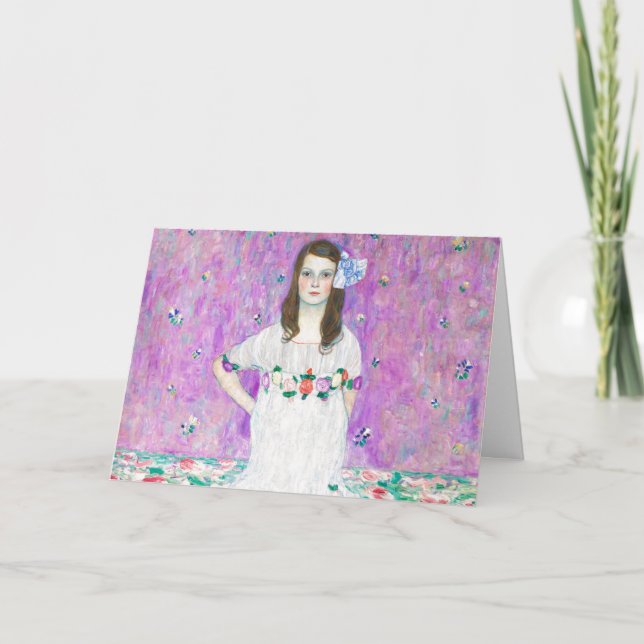 Mada Primavesi by Gustav Klimt Painting Artwork Card (Front)