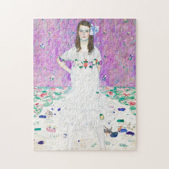 Mada Primavesi by Gustav Klimt Painting Artwork Jigsaw Puzzle (Vertical)