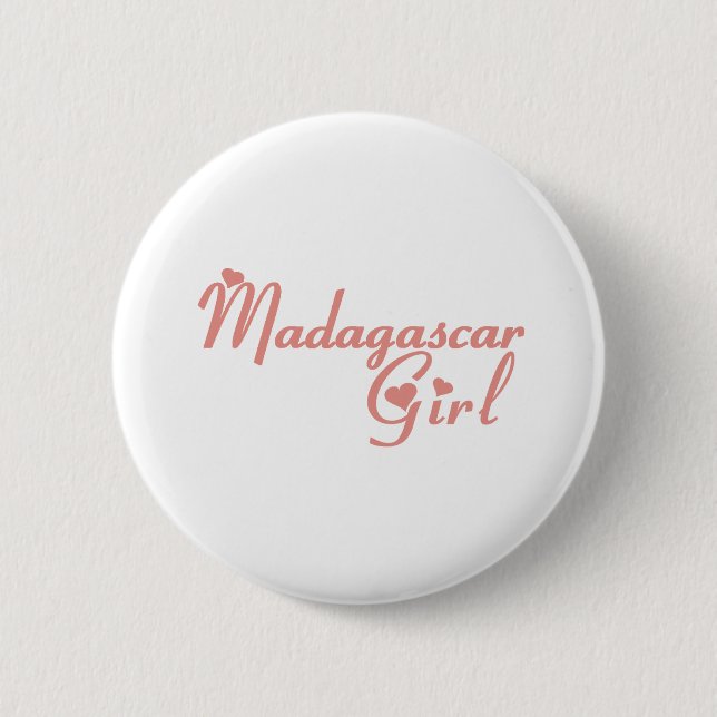 Madagascar 2 Inch Round Button (Front)