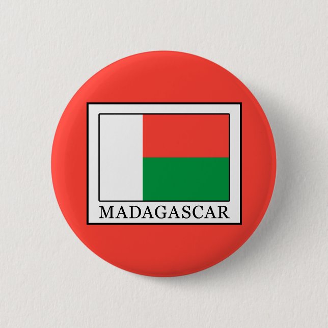 Madagascar 2 Inch Round Button (Front)