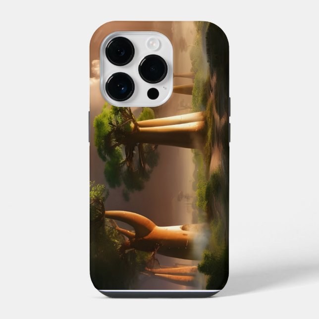 Madagascar Baobab Forest Fantasy  iPhone Case (Back)