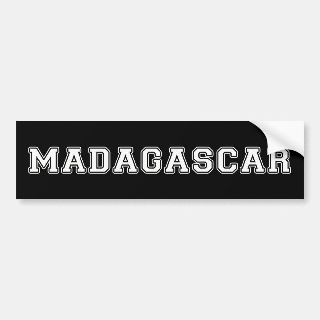 Madagascar Bumper Sticker (Front)