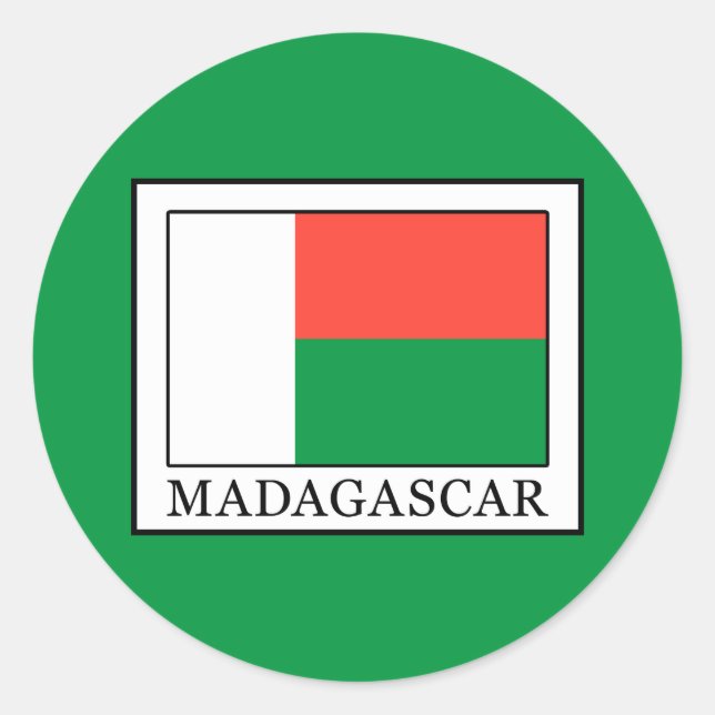 Madagascar Classic Round Sticker (Front)