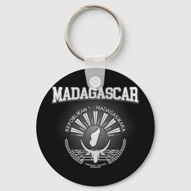 Madagascar Coat of Arms Keychain (Front)