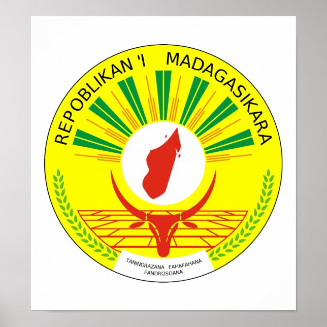 Madagascar Coat Of Arms Poster (Front)