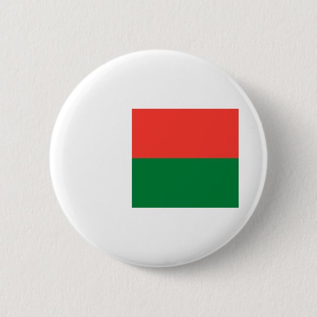 Madagascar Flag 2 Inch Round Button (Front)