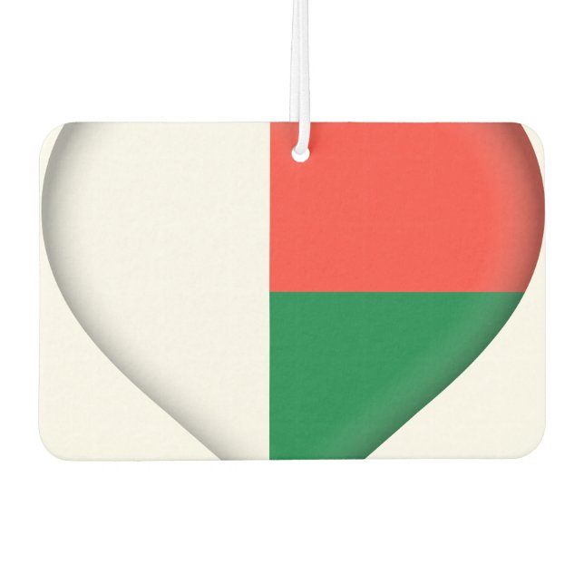 Madagascar Flag Air Freshener (Front)