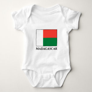 Madagascar Flag Baby Bodysuit