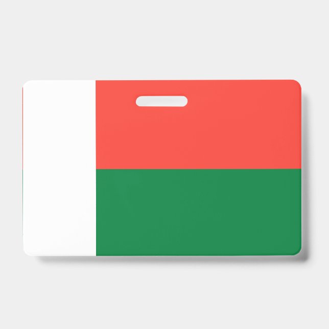 Madagascar flag badge (Front)