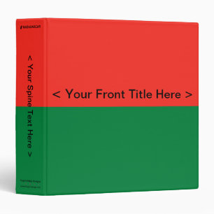 Madagascar Flag Binder