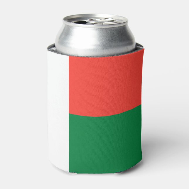 Madagascar flag can cooler (Can Front)