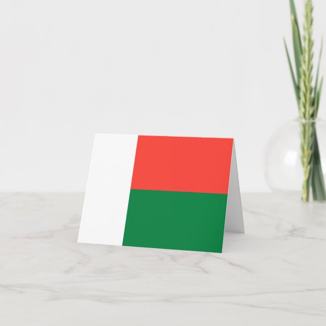 Madagascar Flag Card (Front)