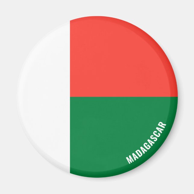 Madagascar Flag Charming Patriotic Magnet (Front)
