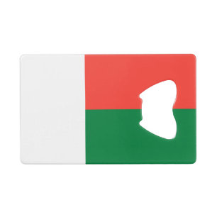 Madagascar Flag Credit Card Bottle Opener