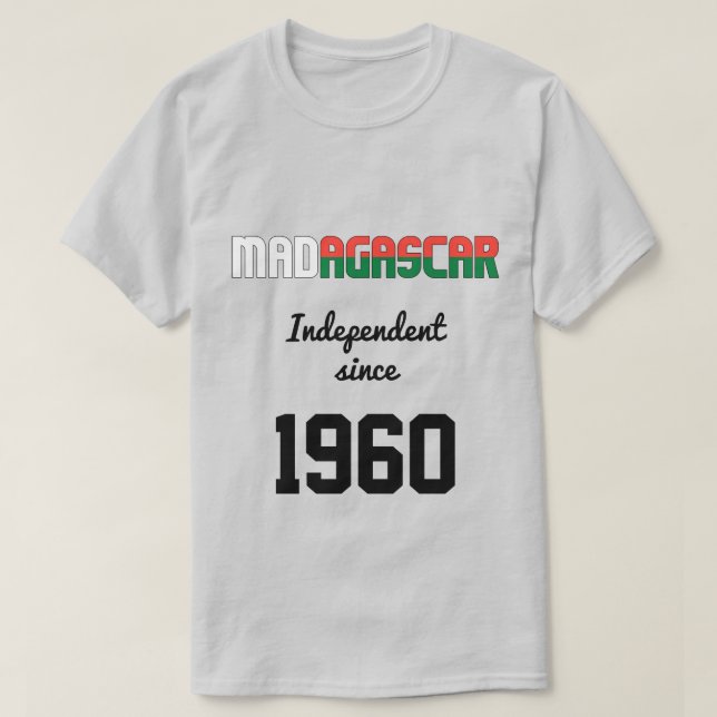 Madagascar Flag Independence Celebration T-Shirt (Design Front)
