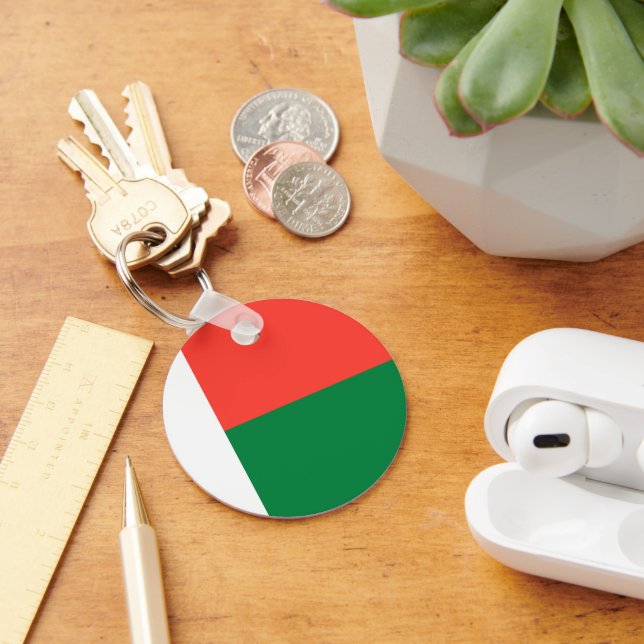 Madagascar flag keychain (Desk)