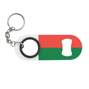 Madagascar Flag Keychain Bottle Opener